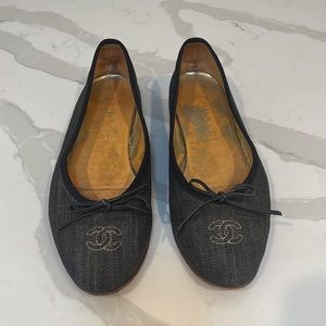 Chanel Denim Ballet Flat